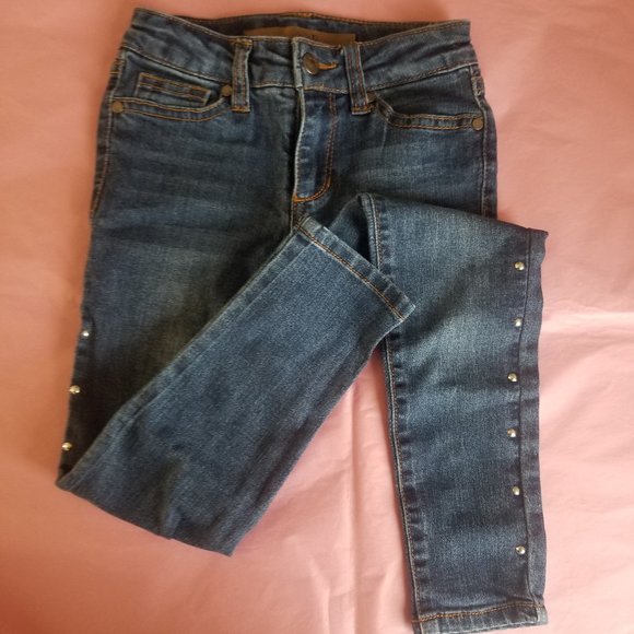 Little Girl Joe's skinny Jeans with studs size 5 (A3) - Picture 3 of 8